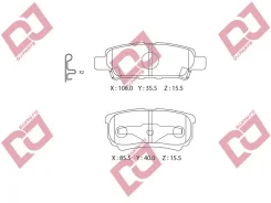 ������� ��������� �������� ������/AN-651WK; �PF-3502; �D6124; �GDB3341/Djparts-BP1153 BP1153 ����