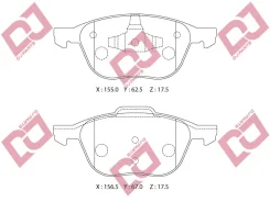 ������� ��������� �������� ��������/AN-717K; �PF-5507; �D3128; �GDB1583/Djparts-BP1158 BP1158 ����