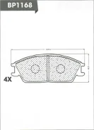 ������� ��������� �������� ��������/AN-173WK; �D0070; �GDB3331/Djparts-BP1168 BP1168 ����