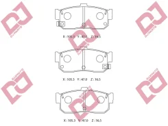 ������� ��������� �������� ������/AN-346WK; �PF-2224; �D1148M; �GDB1015/Djparts-BP1221 BP1221 ����