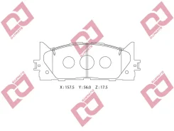 ������� ��������� �������� ��������/AN-734K; �PF-1521; �D2270; �GDB7713/Djparts-BP1230 BP1230 ����