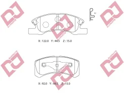 ������� ��������� �������� ��������/AN-607K; �PF-3453; �D6100; �GDB3358/Djparts-BP1244 BP1244 ����