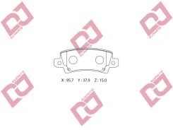 ������� ��������� �������� ������/AN-8057WK; �PF1827; �D2227; �GDB3289/Djparts-BP1250 BP1250 ����