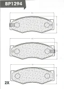 ������� ��������� �������� ��������/AN-130WK; �PF-2105; �D1031M; �GDB318/Djparts-BP1294 BP1294 ����