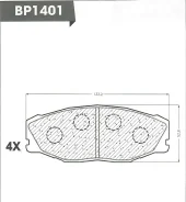 ������� ��������� �������� ��������/AN-261K; �PF-1157; �D2067; �GDB3118/Djparts-BP1401 BP1401 ����