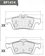 ������� ��������� �������� ������/AN-718K; �D3132/Djparts-BP1414 BP1414 ����