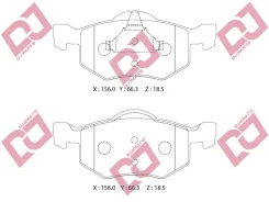 ������� ��������� �������� ��������/D3114; �GDB1497/Djparts-BP1416 BP1416 ����