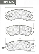������� ��������� �������� ��������/AN-252WK; �PF-2188; �D1084M; �GDB7030/Djparts-BP1465 BP1465 ����