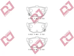 ������� ��������� �������� ������/AN-263WK; �PF-2130; �D1087M; �GDB3051/Djparts-BP1466 BP1466 ����