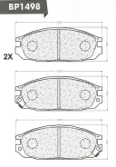 ������� ��������� �������� ������/AN-441WK; �PF-2371; �D1200M; �GDB7134/Djparts-BP1498 BP1498 ����