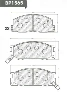 ������� ��������� �������� ��������/AN-239WK; �PF1218; �D2057; �GDB3130/Djparts-BP1565 BP1565 ����