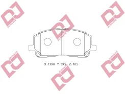 ������� ��������� �������� ��������/AN-658WK; �PF-1457; �D2218; �GDB3286/Djparts-BP1604 BP1604 ����