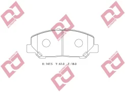 ������� ��������� �������� ��������/AN-735WK; �PF-1527; �D2265; �GDB3455/Djparts-BP1613 BP1613 ����