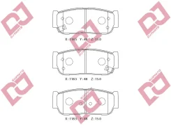 ������� ��������� �������� ������/D11213M; �GDB3417/Djparts-BP1628 BP1628 ����