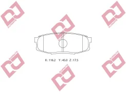 ������� ��������� �������� ������/AN-756K; �PF-1542; �D2281; �GDB3491/Djparts-BP1647 BP1647 ����