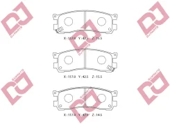 ������� ��������� �������� ������/A-344WK; �PF-5290; �D3079/Djparts-BP1671 BP1671 ����