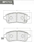 ������� ��������� �������� ��������/AN-754WK; �PF-5562; �D0051M; �GDB3437/Djparts-BP1713 BP1713 ����