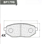 ������� ��������� �������� ��������/AN-623K; �PF-3473; �D6083; �GDB7108/Djparts-BP1798 BP1798 ����