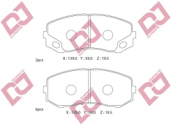 ������� ��������� �������� /AN-700K; �PF-3513; �D6115; �GDB3492/Djparts-BP1808 BP1808 ����