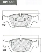 ������� ��������� �������� ��������/PF-0010; �GDB1100/Djparts-BP1880 BP1880 ����