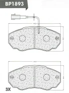 ������� ��������� �������� ��������/GDB1517/Djparts-BP189�3 BP1893 ����