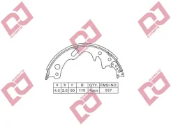 ������� ��������� ���������� Nissan Atlas �. �. 44060-T6225 Djparts BS1038 BS1038 ����