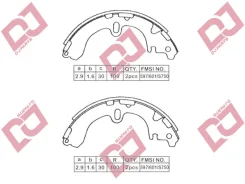 ������� ��������� ���������� Toyota �. �. 0449512101 Djparts BS1221 BS1221 ����