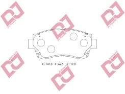 ������� ��������� �������� ��������/AN-322K; �PF-1228; �D2088; �GDB3155/Djparts-BP1119 BP1119 ����