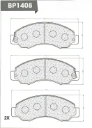 ������� ��������� �������� ��������/AN-381WK; �PF2368; �D1170M; �GDB7032/Djparts-BP1408 BP1408 ����
