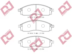 ������� ��������� �������� ��������/AN-382WK; �PF-2309; �D1173M; �GDB3107/Djparts-BP1487 BP1487 ����