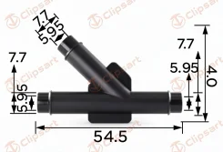 �������� �����. ������, ��� ������ 6,0MM ������, ��������, �����, ����� �������������. �������: AS-386 4179982 Y- Clipsart AS386 ����