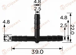����������� ������ ������ �-�������� OD=4.7MM ID=2.2MM. �������: AS-405 Clipsart AS405 ����
