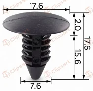 ������ ������� 7.7X15.7X17.7MM ������. �������: AS-413 04004569 Clipsart AS413 ����