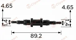 ����������� ������ ������ D=1,4*4,65 L=89��. �������: AS-419 Clipsart AS419 ����