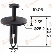 ������-�������� ���������� ���� ��� Ford OEM: N804674-S. �������: AS-532 Clipsart AS532 ����