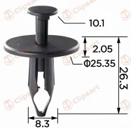 ������ ��������, ������ 7.7mm ��������� �������. �������: AS-605 W701054-s300 Clipsart AS605 ����