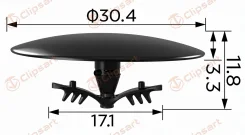 ������-�������� �������� ������. �������: AS-608 90700-SJ4-000 Clipsart AS608 ����