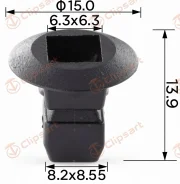 ������ 7,5x7,5mm �/������� M4,2 ������ ��� ��������� �������� ���� ��� Audi, Skoda, Seat, VW. �������: AS-895 N90833801 Clipsart AS895 ����
