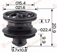 ������-�������� ������� ����� ��� SEAT Ibiza VW BORA GOLF Passat. �������: AS-905 3B0868243 Clipsart AS905 ����