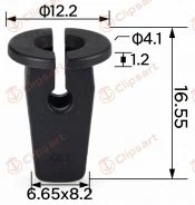 ������ 6,7x8,2 �/������� D4,1mm ������. �������: AS-950 6N0809966A Clipsart AS950 ����
