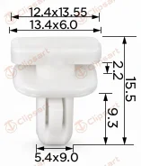 ������-�������� 5.4x9.0mm ������������. �������: AS-1130 TQ692D07 Clipsart AS1130 ����