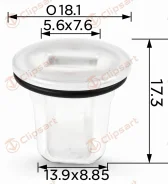 ������ �/�������� ������ 11.5x7.5x17.3. �������: AS-1190 A0009915071 Clipsart AS1190 ����
