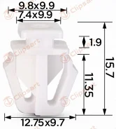 ������-�������� ��������, �����. �������: AS-1199 75306-SZA-A01 Clipsart AS1199 ����