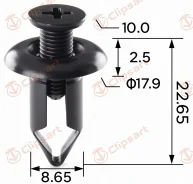������-�������� ��� ��������� ������� Nissan 63848-40Y00. �������: AS-1272 Clipsart AS1272 ����