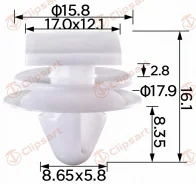 ������ �������� ������ LAND Cruiser, Lexus GX400/460/570. �������: AS-1834 Toyota 51787-60070 Clipsart AS1834 ����