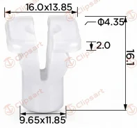������ 9,6x11,8 �/������� D3,3mm �����. �������: AS-3002 7663916 Clipsart AS3002 ����