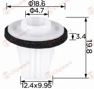 ������ 12,4x10 �/������� M5.5 �����. �������: AS-3231 85099-1VA0A Clipsart AS3231 ����