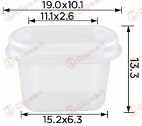 ������ 17,9x9,0mm �/������� D=11,1x2,6mm. �������: AS- 3420 6276604 Clipsart AS3420 ����