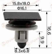 ������ �������� ������ ����� ��� Subaru 91486-KJ010, 91486-FL020, ������ � �����. �������: AS-3548 Clipsart AS3548 ����