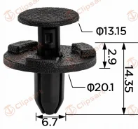 ������ ��������� Nissan 668204A00A, Suzuki 0940907340. �������: AS-3995 Clipsart AS3995 ����